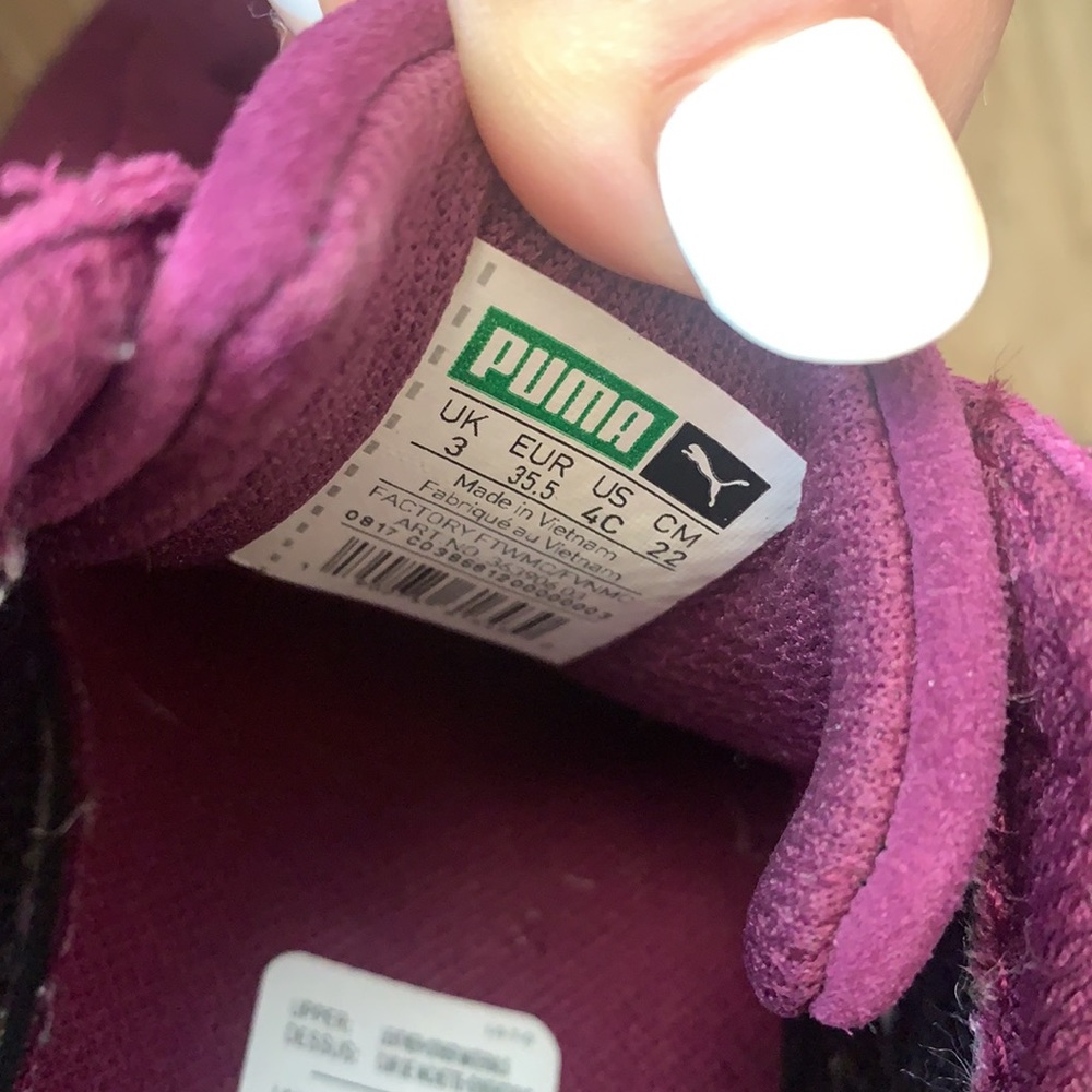 Puma Platform Sneaker in Purple Suede - Picture 5 of 6